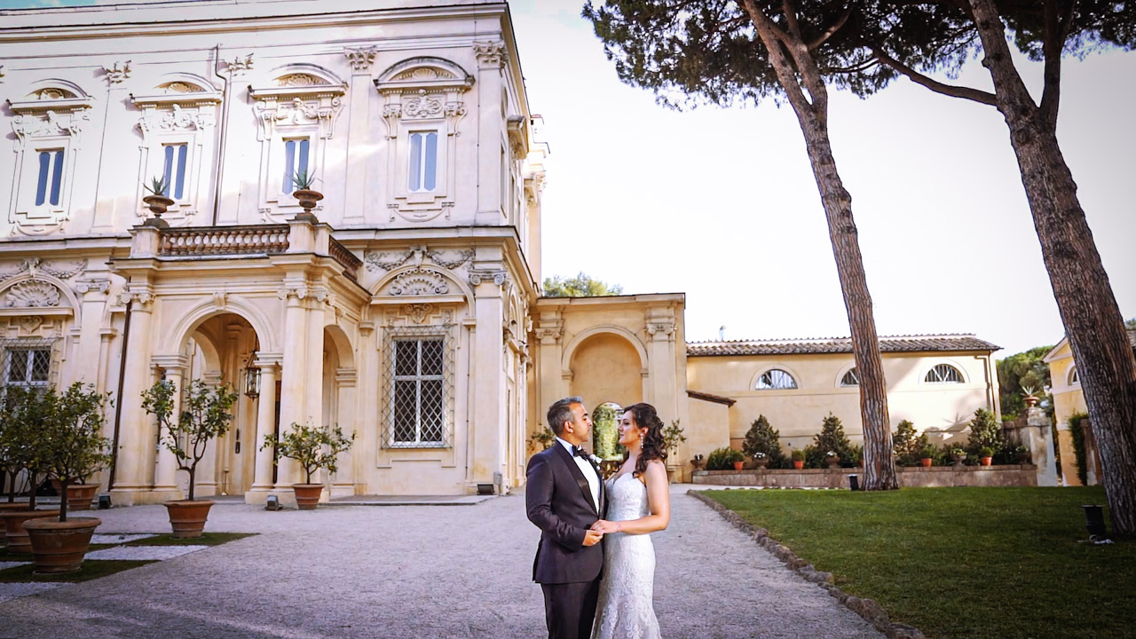 wedding video villa aurelia rome sagar kristina
