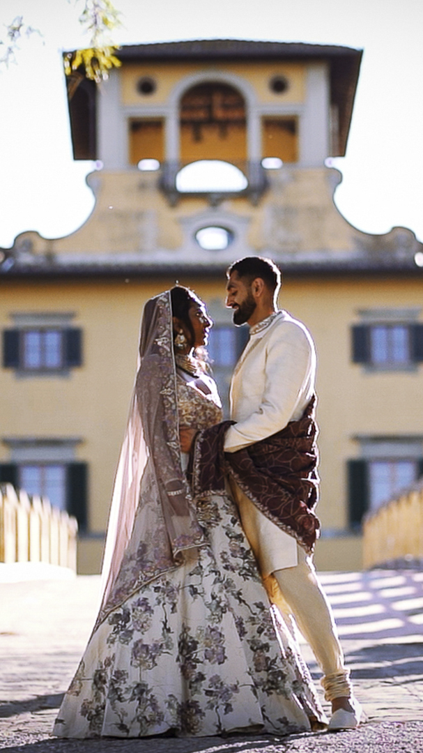 indian wedding video villa castelletti florence ami rohan